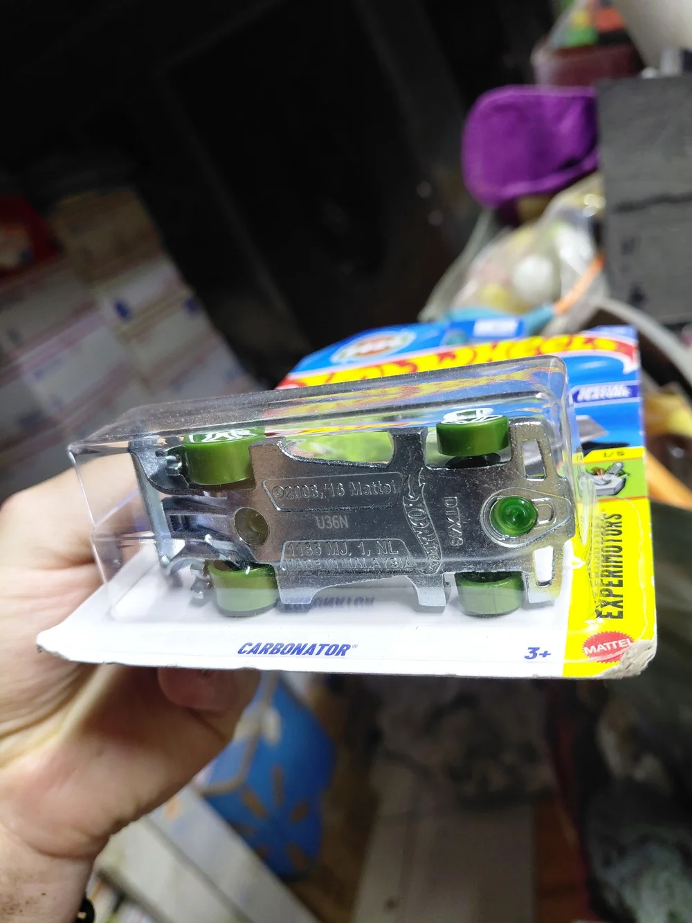 The 2026 Hot Wheels Carbonator in transparent green is part of the HW Experimoto